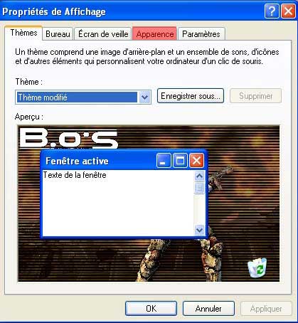 Modifier la couleur de Windows XP