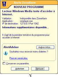 Alerte de programme