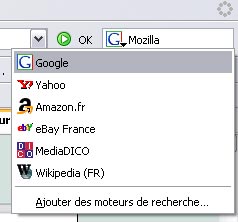 La barre de recherche